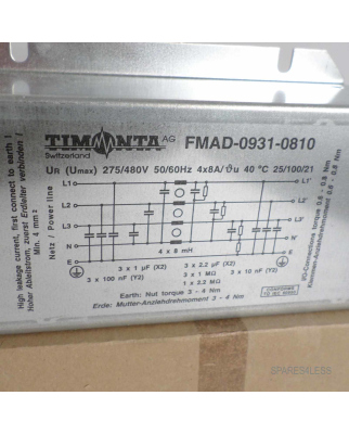 Timonta 3-Phasen Filter FMAD-0931-0810 OVP