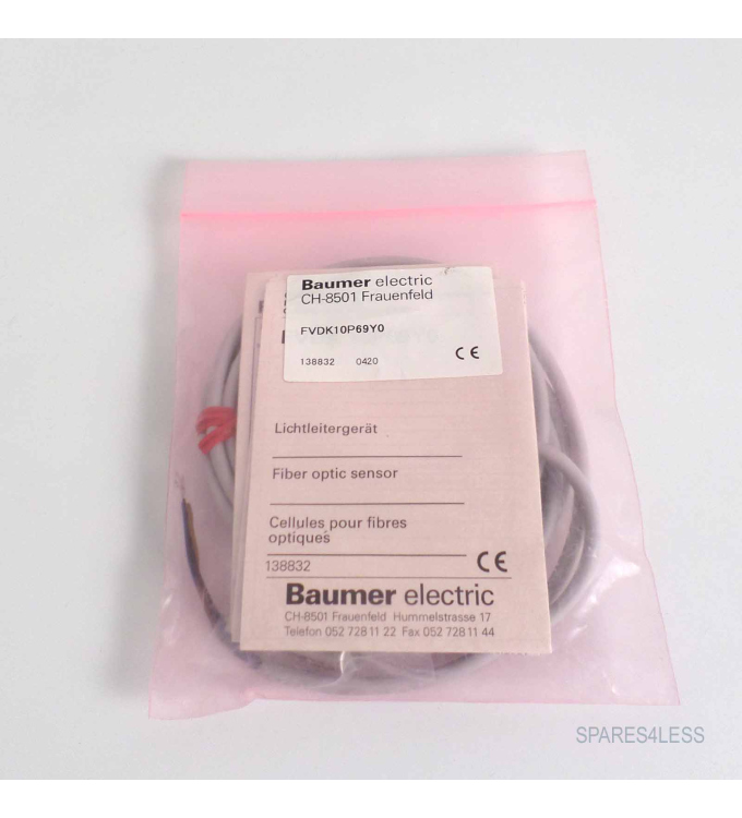 Baumer electric Lichtleitgerät FVDK 10P69Y0 138832 OVP
