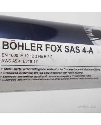 Böhler Stabelektrode FOX SAS 4-A 10151 3,2x350mm (120Stk.) OVP