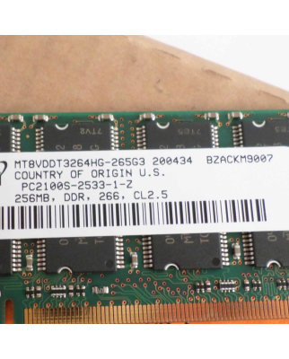 Siemens Simatic DDR SDRAM PC266 256MB 6ES7 648-2AE20-0CA0...