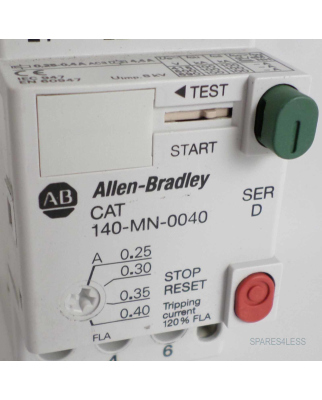 Allen Bradley Manual Motor Starter 140-MN-0040 Ser.D GEB