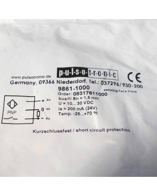 pulsotronic Näherungsschalter 9861-1000 OVP