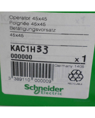 Schneider Electric Betätigungsvorsatz KAC1H33 OVP