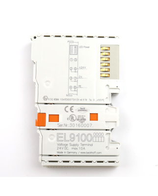 Beckhoff Potenzialeinspeiseklemme EL9100 GEB
