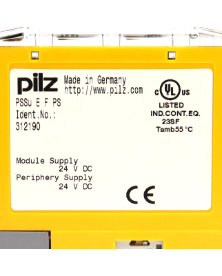 Pilz Stromversorgungsmodul PSSu E F PS 312190 GEB