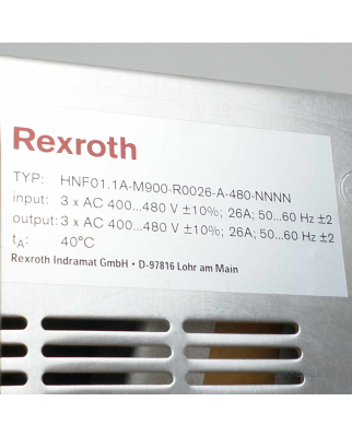 Rexroth Netzfilter HNF01.1A-M900-R0026-A-480-NNNN GEB