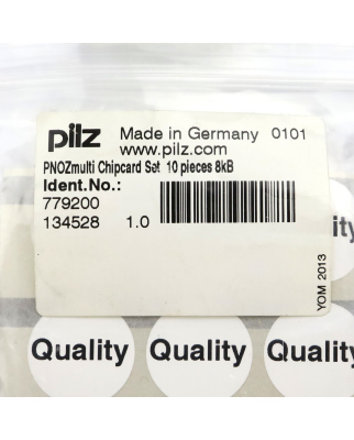 Pilz Chipkarten+Siegel-Set 8kB, PNOZmulti 779200 (10Stk.) OVP