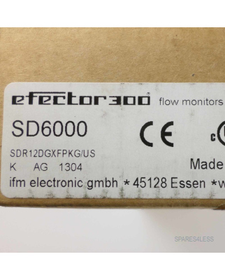 ifm efector Strömungssensoren SD6000 SDR12DGXFPKG/US OVP