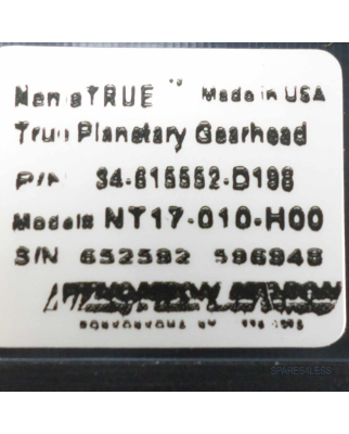 Thomson Micron Planetengetriebe NemaTRUE 34-615552-D198 NT17-010-H00 NOV