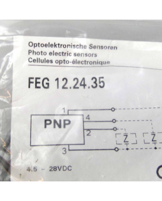 Baumer electric Optoelektronischer Sensor FEG 12.24.35 OVP