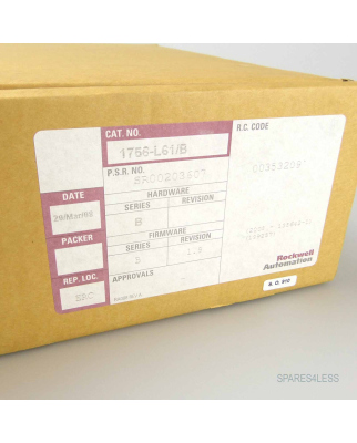 Allen Bradley Logix5561 Processor Unit 1756-L61 Ser. B Rev.1.9 REM