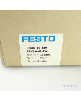 Festo Schwenkantrieb DRQD-16-180-PPVJ-A-AL-FW 175801 SIE