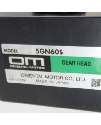 ORIENTAL MOTOR Getriebe 5GN60S ID S06221640.011 OVP