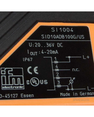ifm efector 300 Strömungssensor SI1004 SID10ADB100G/US OVP
