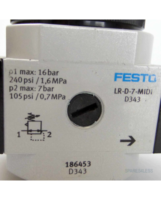 Festo Druckregelventil LR-D-7-MIDI 186453 GEB