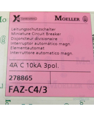 Klöckner Moeller Leitungsschutzschalter FAZ-C4/3...