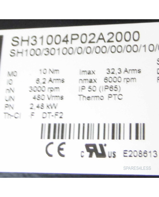 Schneider / Elau Servomotor PacDrive SH31004P02A2000 GEB