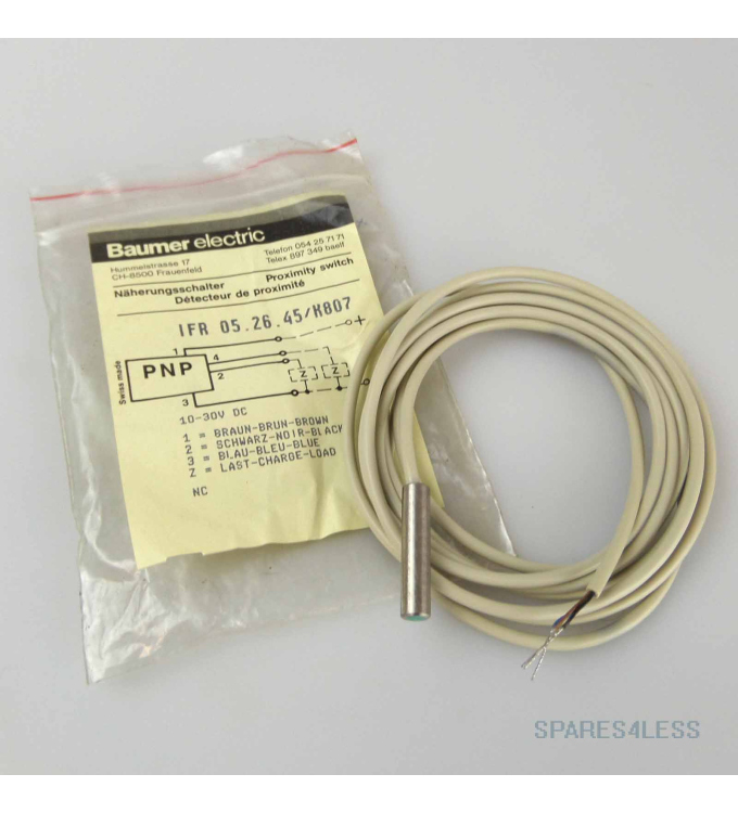 Baumer electric Induktiver Näherungsschalter IFR 05.26.45/K807 OVP