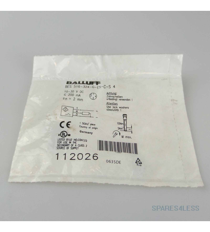 Balluff induktiver Näherungsschalter BES 516-324-G-E5-C-S 4 112026 OVP