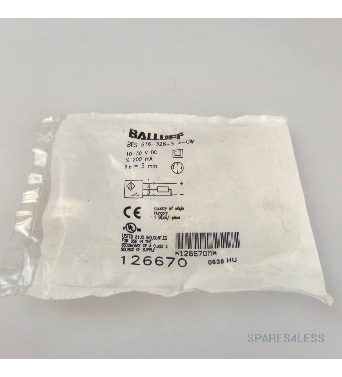 Balluff induktiver Näherungsschalter BES 516-326-S 4-CW 126670 OVP