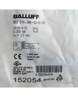 Balluff induktiver Näherungsschalter BES...