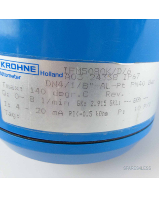 Krohne Durchflussmesser IFM5080K/D/6 A03 24338 IP67 NOV