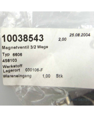 bürkert Magnetventil 6606 T 1/16 CC 00458103 OVP