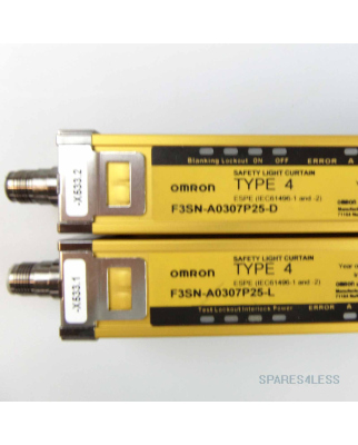 Omron Sicherheitslichtgitter F3SN-A0307P25-L +  F3SN-A0307P25-D OVP
