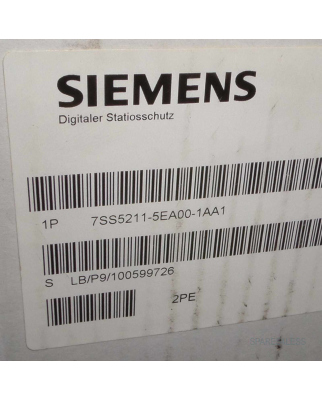 Siemens SIPROTEC Digi. Stations. 7SS5211-5EA00-1AA1 OVP
