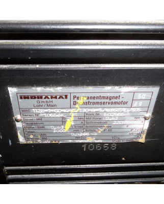 INDRAMAT Servomotor MAC112B-1-GD-4-C/130-A-1/WI517L/S05 GEB