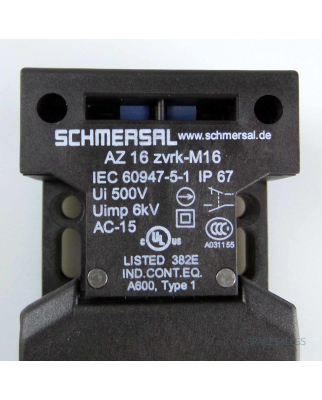 SCHMERSAL Sicherheitsschalter AZ 16 zvrk-M16 1152094 NOV