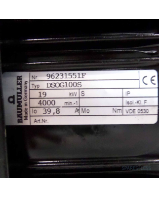 Baumüller Servomotor DSOG100S GEB