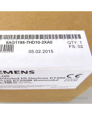 Siplus DP ET200M Busmodul 6AG1195-7HD10-2XA0 SIE