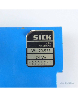 SICK Reflexions Lichtschranke WL20-922 GEB
