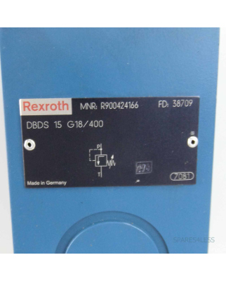 Rexroth Druckbegrenzungsventil DBDS 15 G18/400 R900424166...