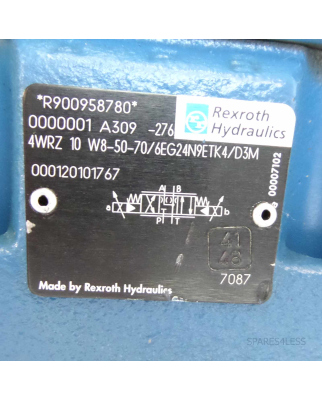 Rexroth Wegeventil 4WRZ 10 W8-50-70/6EG24N9ETK4/D3M / 3DREP 6 C-20=25EG24N9K4/M=00 NOV