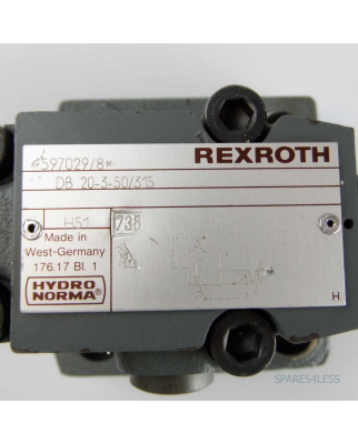 Rexroth Druckbegrenzungsventil DB 20-3-50/315  R900597029...
