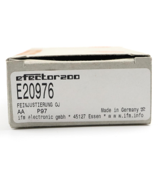 ifm efector 200 Montageeinheit Lasergeräte E20976 OVP