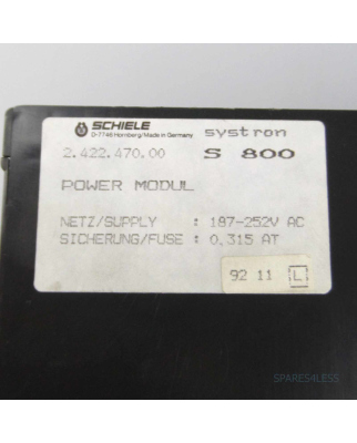 Schiele Systron S800 Power Modul 2.422.470.00 GEB