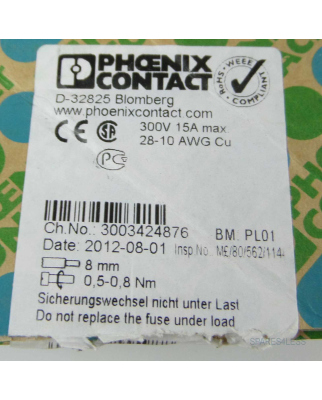 Phoenix Contact Reihenklemme UKK5-HESI (5X20) 3007204 (46 Stk.) OVP