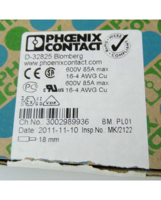 Phoenix Contact Durchgangsklemmen ST16 3036149 (49 Stk.) OVP