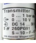 WIKA Druckmessumformer / Transmitter S-10-F-SBD-HD-ZGA4ZAZ-ZZZ OVP
