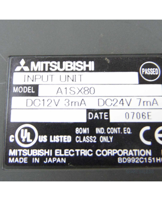Mitsubishi Electric MELSEC Input Module A1SX80 OVP