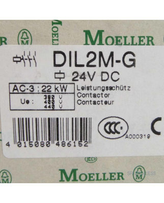 Klöckner Moeller Leistungsschütz DIL2M-G 24VDC OVP