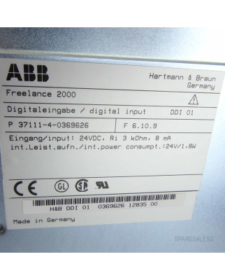 Hartmann & Braun ABB Freelance 2000 Digital Input...
