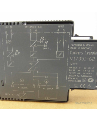 Hartmann & Braun Modul Contrans I-Remote V17351-62 OVP