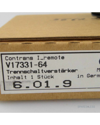 Hartmann & Braun Trennschaltverstärker Contrans I-Remote V17331-64 OVP