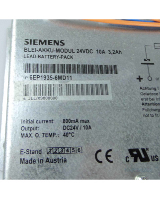 Siemens Sitop Akkumodul 6EP1935-6MD11 NOV