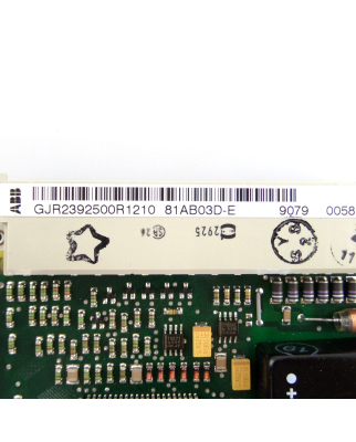 ABB Baugruppe 81AB03 81AB03D-E GJR2392500R1210 NOV