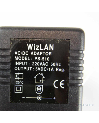WizLAN Netzteil PS-510 IN220V/50Hz Out 5VDC/1A OVP
